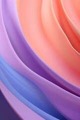 A purple, blue, and pink paper wallpaper, in the style of light purple and light coral, colorful curve