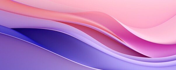 A purple, blue, and pink paper wallpaper, in the style of light purple and light coral, colorful curve