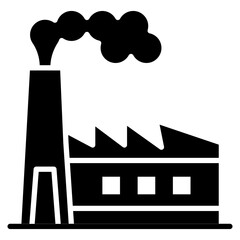 Factory icon vector image. Can be used for Earth Day.