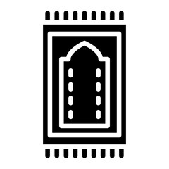 Prayer Mat icon vector image. Can be used for Hajj Pilgrimage.