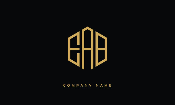 EAB, BAE Abstract Letters Logo Monogram