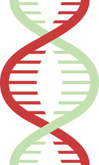 Twisted DNA molecule isolated genetic code icon