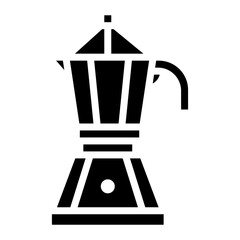 Italian Coffee Pot icon vector image. Can be used for Italy.