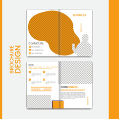 Bifold Brochure or company profile cover design template