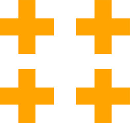 Obraz premium Cross memphis geometric shape, trendy design