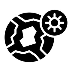 Pandemic Globe icon vector image. Can be used for Infectious Diseases.