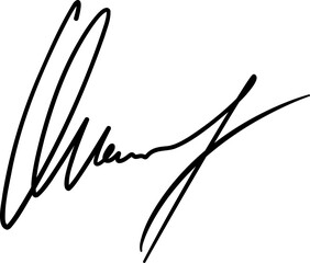 Handwritten signature of paper signee
