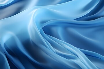 Obraz premium Fabric background, Blue satin texture