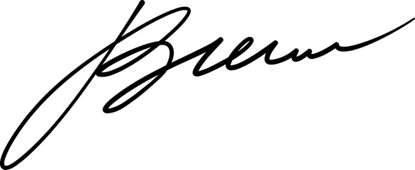 Fototapeta na wymiar Handwritten signature, signee autograph