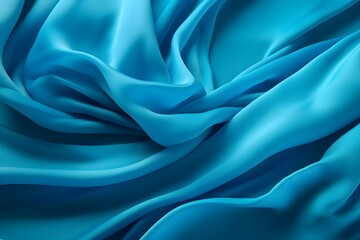 Obraz premium Cloth background, Blue fabric texture
