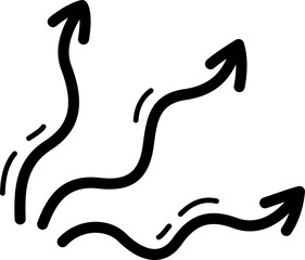 Steam or wind blow direction, wavy arrows