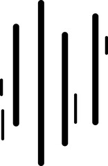 Hand drawn vertical lines, dynamism and motion