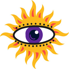 Magical witchcraft eye, magic talisman