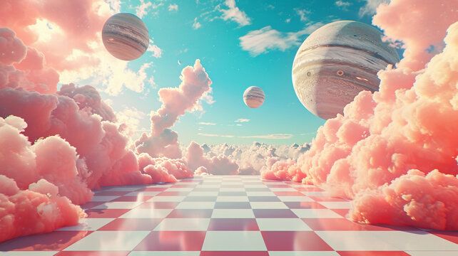 Serreal space background