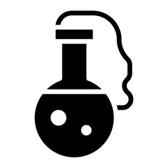 Flask icon vector image. Can be used for Lab.