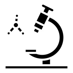 Microscope icon vector image. Can be used for Lab.
