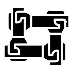 Unity icon vector image. Can be used for Friendship.