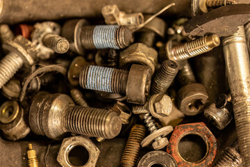 Old Screws Mechanical Repair Concept