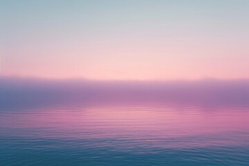 Naklejka na ściany i meble Calm pink and purple gradient over smooth water