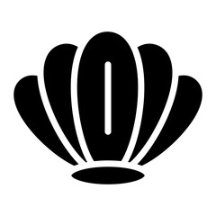 Clam icon vector image. Can be used for Ocean.