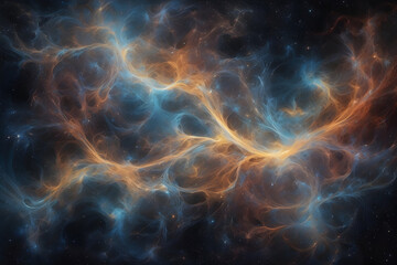 Obraz premium Beautiful cosmic space background. Generative AI