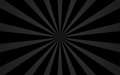 シンプルな黒色の放射状の線