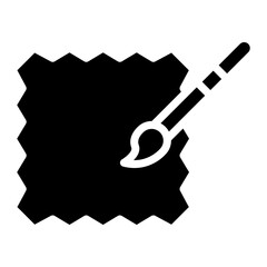 Painted Fabric icon vector image. Can be used for Fabric Features.