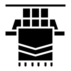 Textile icon vector image. Can be used for Fabric Features.