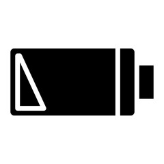 Low Battery icon vector image. Can be used for Battery and Power.