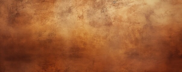 Brown flat clear gradient background with grainy rough matte noise plaster texture