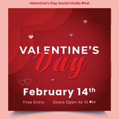 Valentine day social media post 