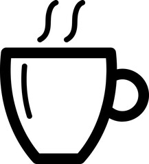 Sleek Coffee Icon