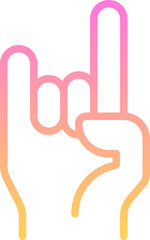 Rock finger icon