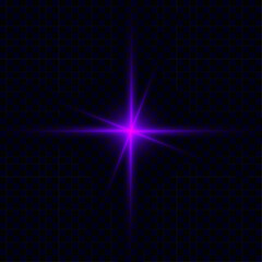 Bright star isolated on transparent background for web design and illustrations. Vector 10 eps.