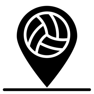 Location icon vector image. Can be used for Volleyball.