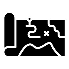 Map icon vector image. Can be used for Trekking.