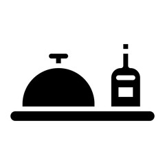 Food Service icon vector image. Can be used for Railway.