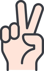 Two fingers icon