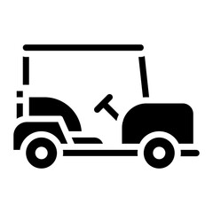 Golf Buggy icon vector image. Can be used for Golf.