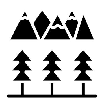 Ski Resort icon vector image. Can be used for Ski Resort.
