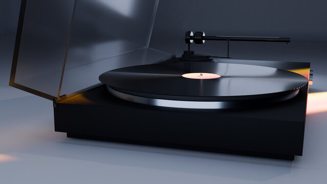 old record player