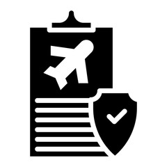 Travel Insurance icon vector image. Can be used for Ski Resort.