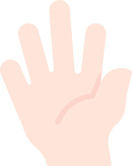 Hello hand icon