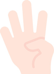 Fototapeta premium Four fingers icon