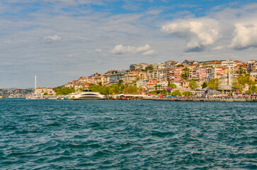 Uskudar pier and esplanade on Anatolian side of Istanbul, Turkiye