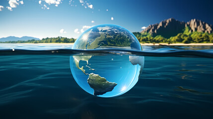 Fototapeta premium World environment day concept ecology protection environment, environmental protection background