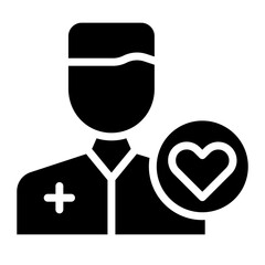 Caregiver Male icon vector image. Can be used for Nursing.
