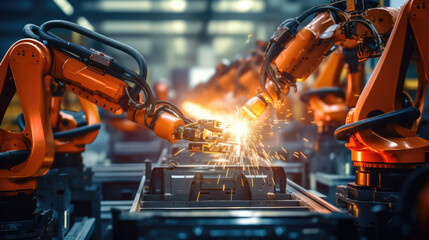 Collaborative robots assembling complex vehicle components