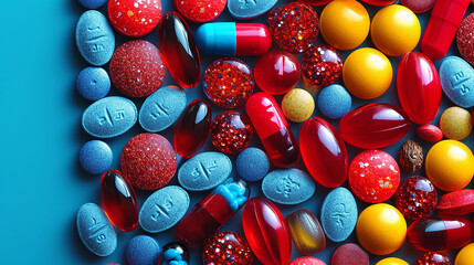 Pharmacology and medications - obrazy, fototapety, plakaty
