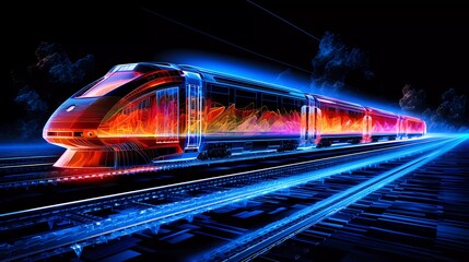 modern rail transport - train, transport, commuter, metro, transit, public, urban, transportation